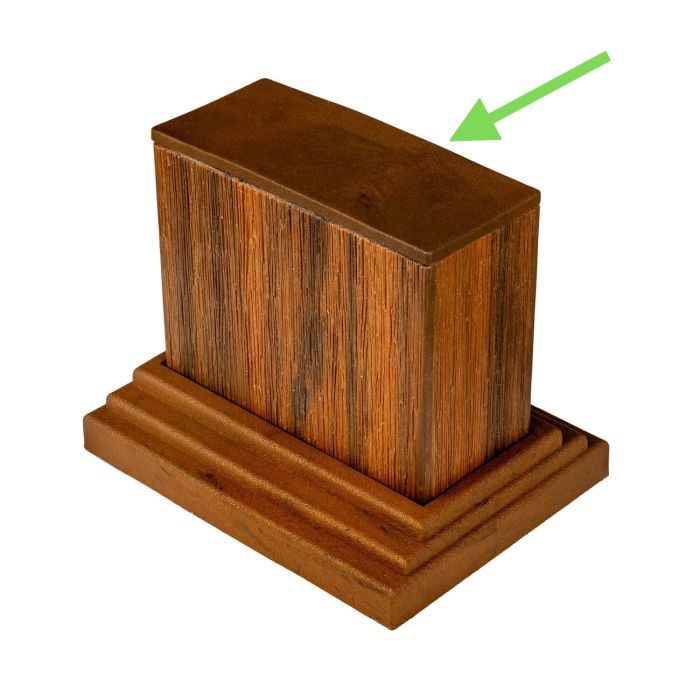 Krytka pre dekoratívne profily Premium Teak 9 x 4 cm