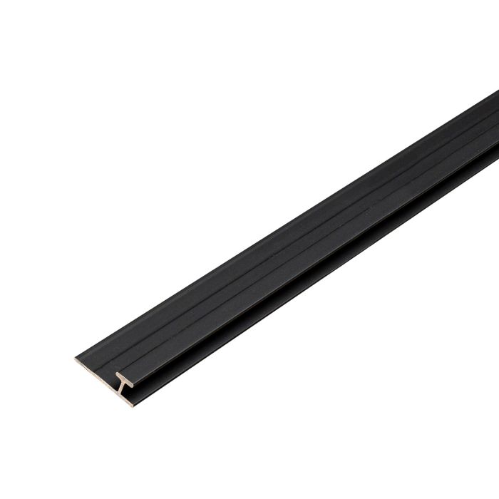 Hliníkový spojovací profil 3,5 mm pro nástěnné panely Černý Mat – 2,9 m Hliníkový spojovací profil 3,5 mm pro nástěnné panely Černý Mat – 2,9 m