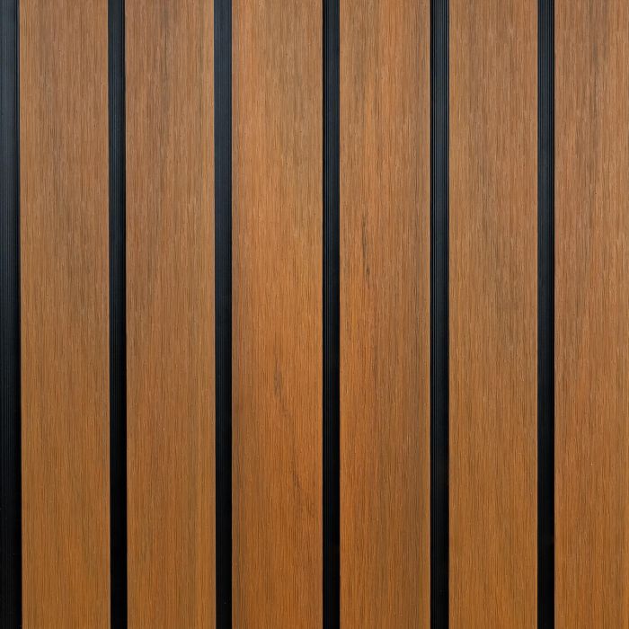 Lamelová plotová doska DUO Premium Amber / Čierny - 1,8 m