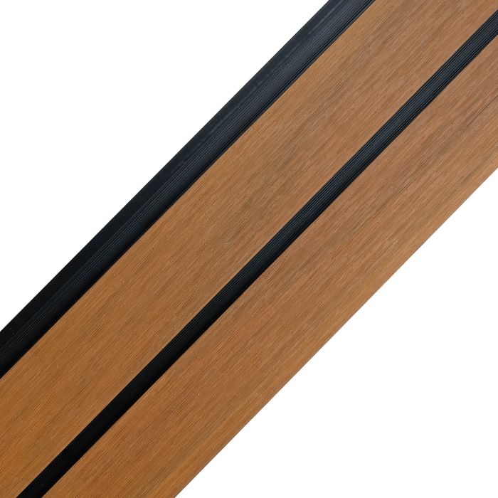 Lamelová plotová doska DUO Premium Amber / Čierny - 1,8 m