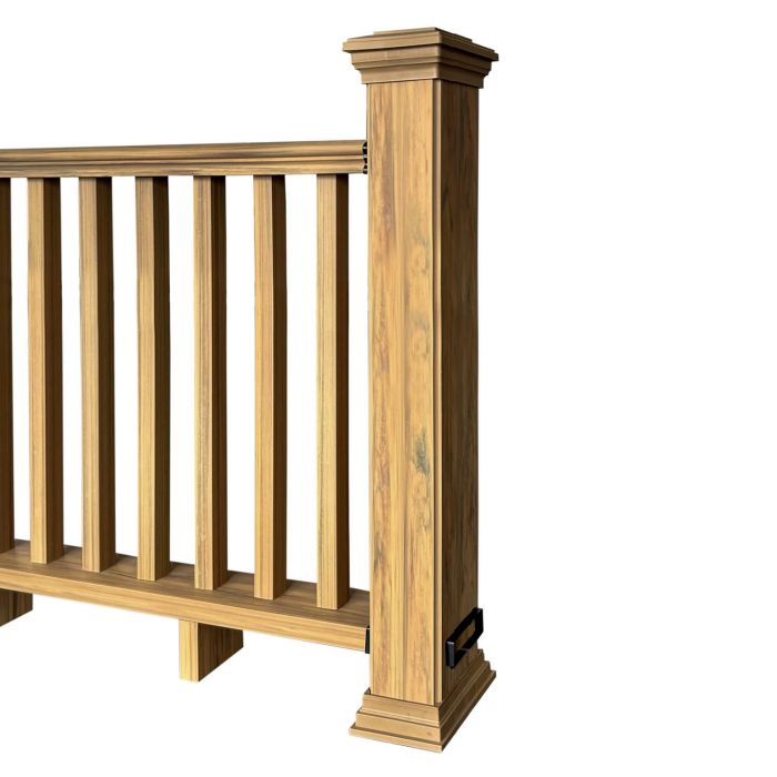 Balustrada kompozytowa Dąb Winchester 157 x 113 cm (2 słupki)