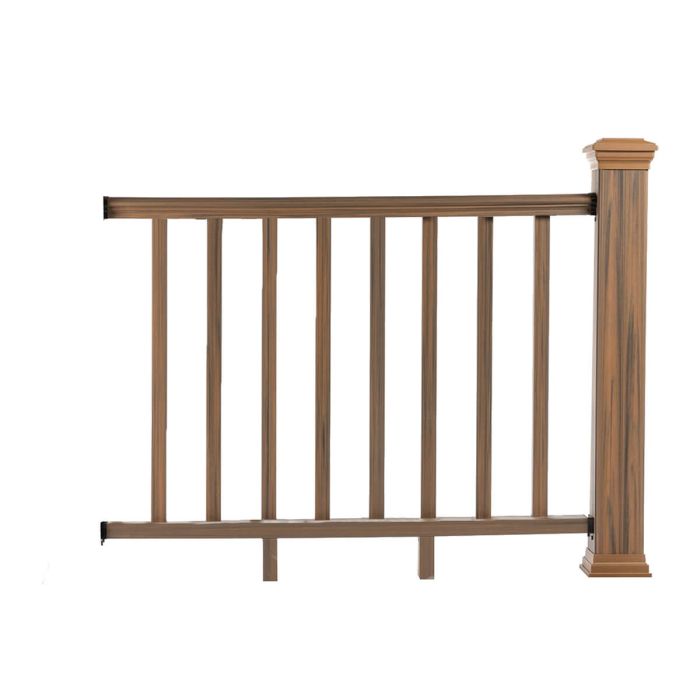 Balustrada kompozytowa Teak 157 x 113 cm (2 słupki)