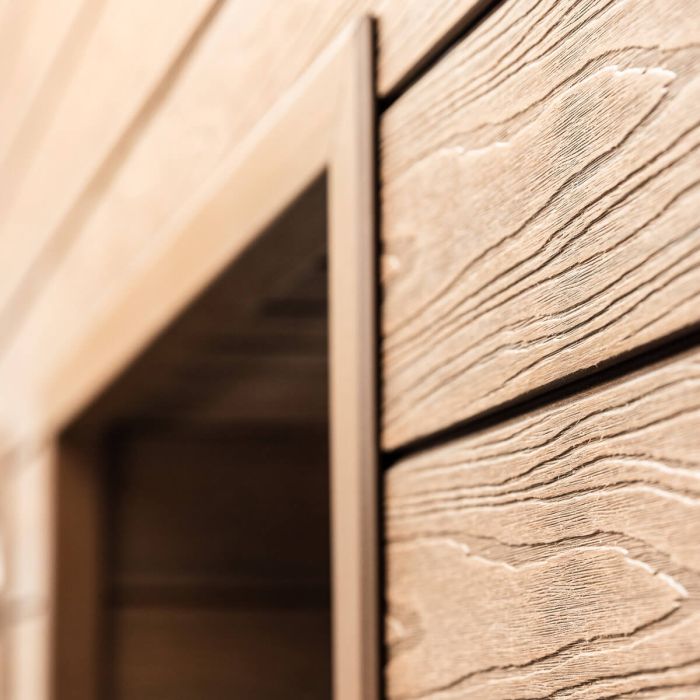 Deska Elewacyjna Kompozytowa Szczotkowana Premium Teak – dł. 3,6 m