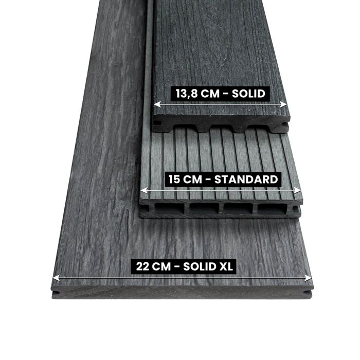 Kompozitná Terasová Doska Solid XL Gray – 4 m Kompozitná Terasová Doska Solid XL Gray – 4 m