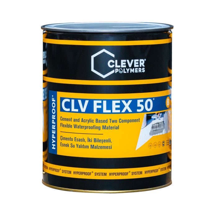 Dvojzložková polymérová hydroizolácia CLEVER CLV FLEX 50 – 20 kg + 4 l