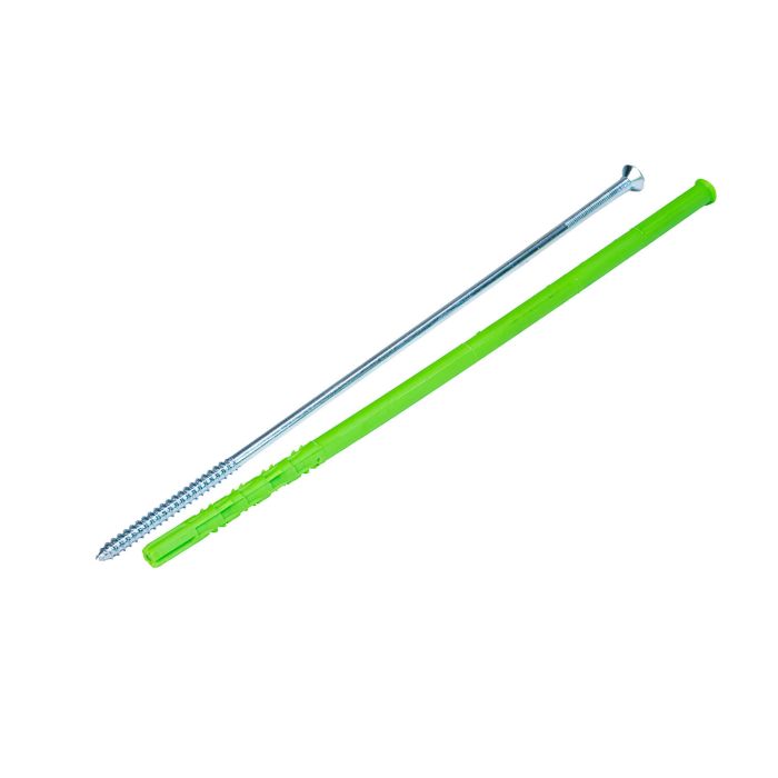 Rozperná rámová hmoždinka 10x300 mm + skrutka TORX so zápustnou hlavou 7x300 mm – 50 ks Rozperná rámová hmoždinka 10x300 mm + skrutka TORX so zápustnou hlavou 7x300 mm – 50 ks