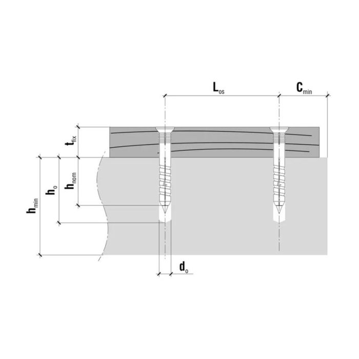 Natĺkacia hmoždinka 6 x 60 mm + skrutka so zápustnou hlavou PZ2 – 1 ks