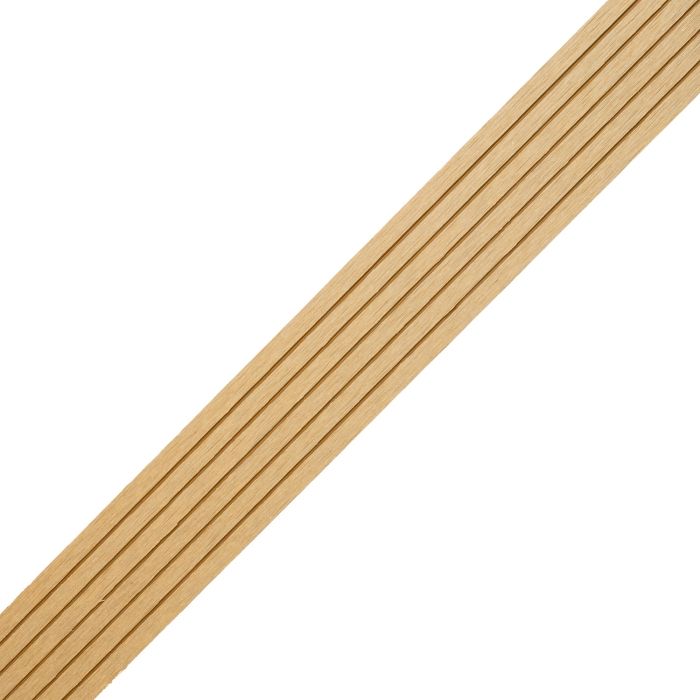 Plochá kompozitná lišta Standard Medový teak – 2,4 m