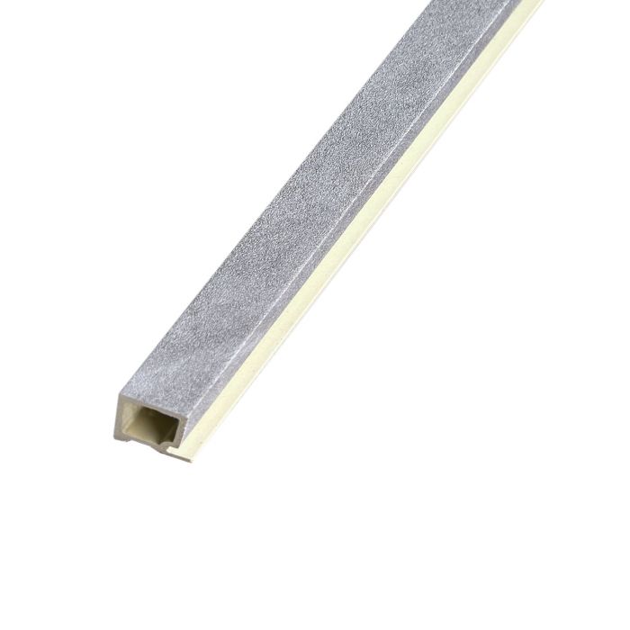 Listwa Lamelowa Startowa Szary Brokat 2,4 x 2,4 cm – dł. 2,7 m Listwa Lamelowa Startowa Szary Brokat 2,4 x 2,4 cm – dł. 2,7 m
