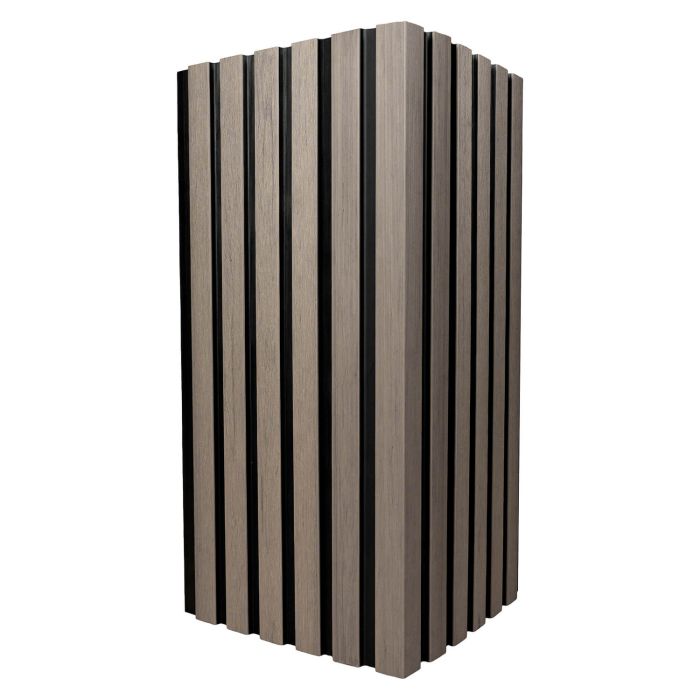 Rohová kompozitná lamelová doska Premium DUO Antique / Čierny - 2,9 m