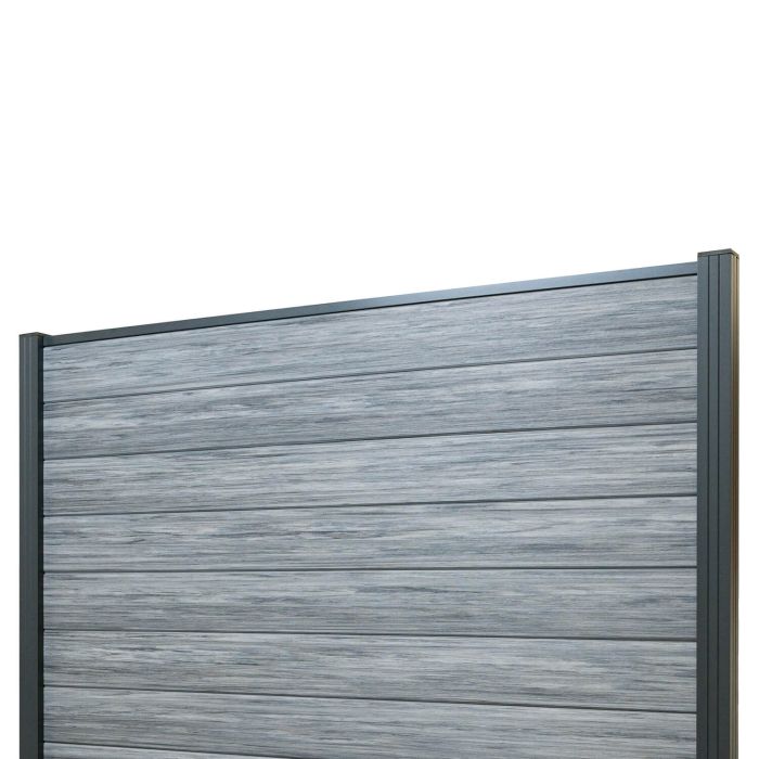 Kompozitní plotový set Premium Gray – 2 stĺpiky Kompozitní plotový set Premium Gray – 2 stĺpiky