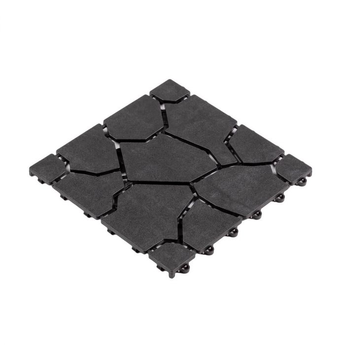 Płytka Ogrodowa Tarasowa Uni-Floor Kamień Antracyt 28 x 28 x 1,5 cm