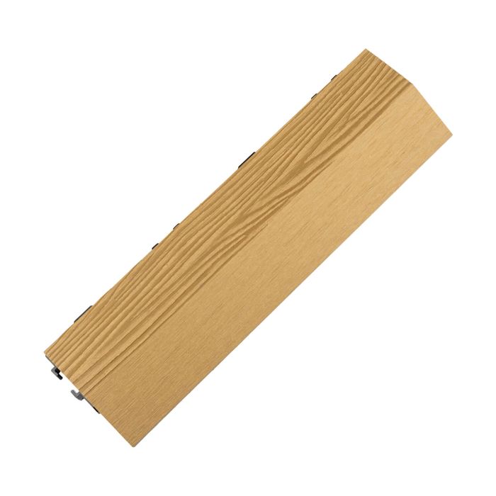 Bočná kompozitná terasová dlažba 3D Medový Teak