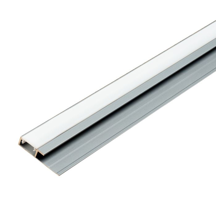 Hliníkový LED ukončovací profil 4,5 mm pre stenové panely Tmavosivý Mat – 2,9 m