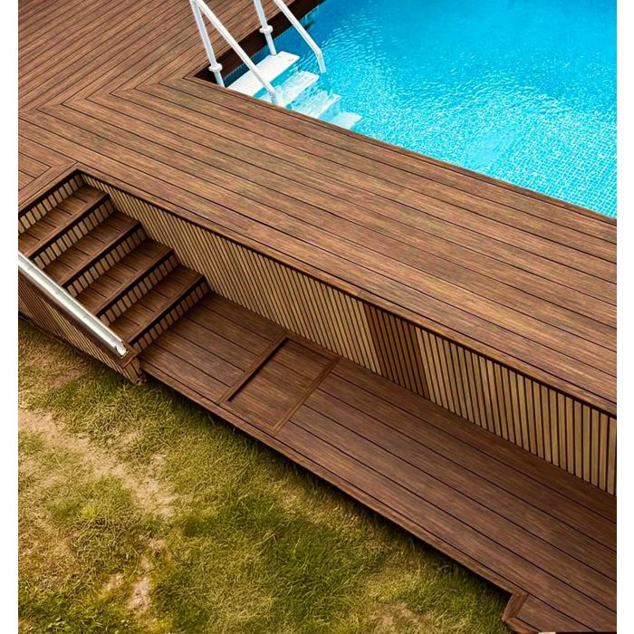 Deska Tarasowa Kompozytowa Premium Teak / Redwood - dł. 3 m Deska Tarasowa Kompozytowa Premium Teak / Redwood - dł. 3 m