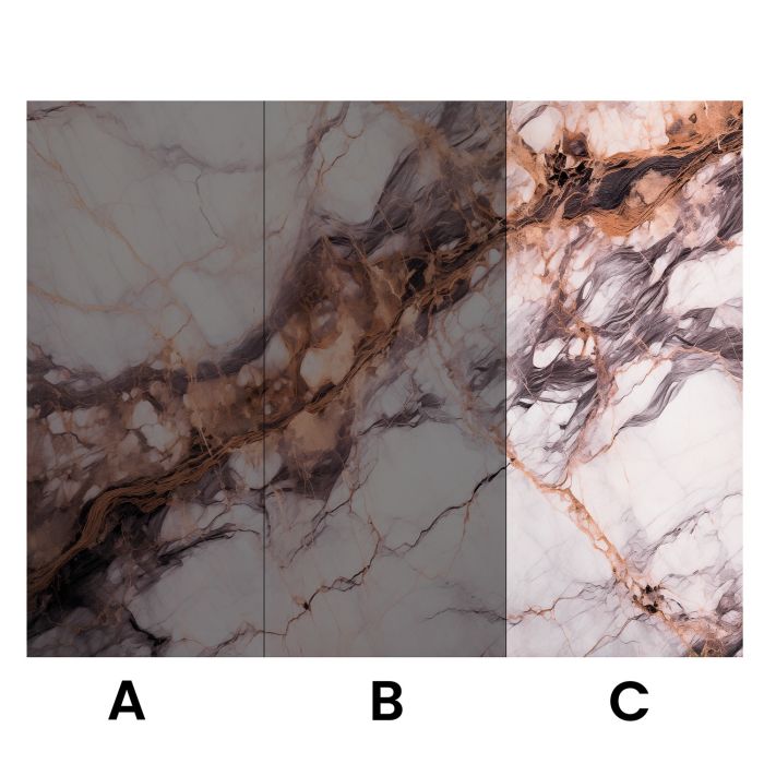 Panel stenový XXL Breccia Medený Lesklý 120 x 280 cm 3 mm (C)