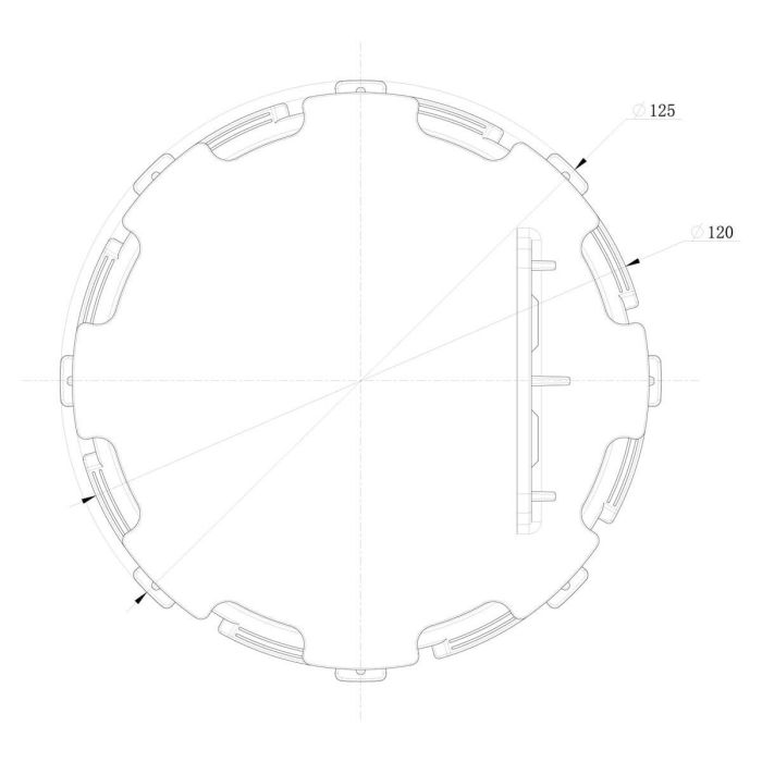 Wspornik Tarasowy Regulowany pod legar ETL 10-15 mm