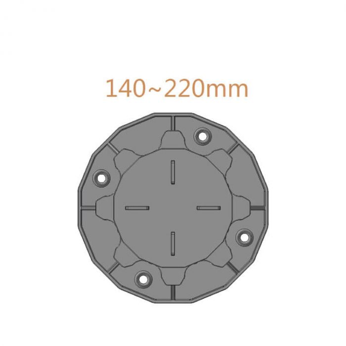 Wspornik Tarasowy Regulowany Pod Płyty ETP 140-220 mm Wspornik Tarasowy Regulowany Pod Płyty ETP 140-220 mm