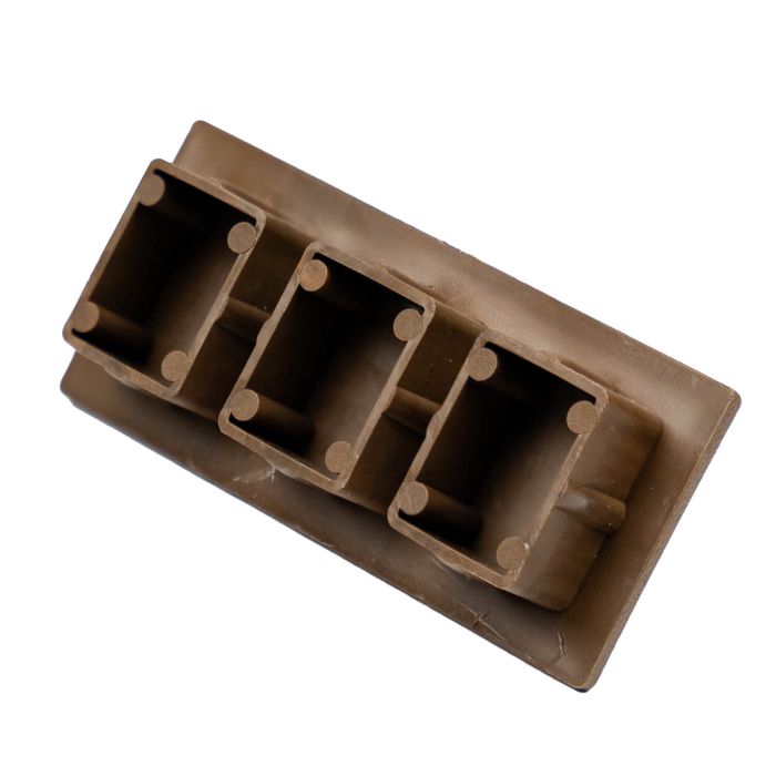 Krytka pre dekoratívne profily Premium Teak 9 x 4 cm