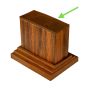 Krytka pre dekoratívne profily Premium Teak 9 x 4 cm