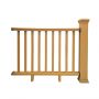 Balustrada kompozytowa Dąb Jasny 140 x 113 cm (1 słupek)