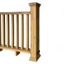 Balustrada kompozytowa Dąb Winchester 157 x 113 cm (2 słupki)