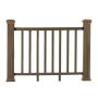 Balustrada kompozytowa Teak – 8 tralek – 140 x 113 cm (1 słupek)