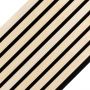 Lamele ścienne akustyczne na filcu Drewno Naturalne Fornir 2 x 32 cm – dł. 2,7 m