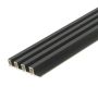 Lamele Ścienne Dekoracyjne Grafit 2,4 x 16,8 cm – dł. 2,7 m