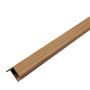 Lišta Lamelová typu F Premium Dub Prírodný / Čierny 36,5 x 49,5 mm – 2,9 m