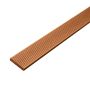 Plochá kompozitná lišta Classic Prírodná Hnedá 55 x 10 mm – 2,4 m