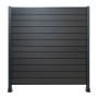 Kompozitný plotový panel Standard Antracit – 1 stĺpik