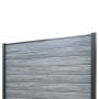 Kompozitní plotový set Premium Gray – 2 stĺpiky