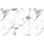 Panel stenový SPC Mramor Carrara Biely Lesklý 280 x 360 cm 4 mm - sada 3 ks (ABC)