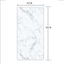  Vinylové podlahové panely SPC Mramor Calacatta Biely Mat 45 × 90 cm 4 mm – 5 ks