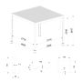 Hliníková záhradná pergola s nastaviteľnou strechou Antracit 3 x 3 m
