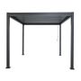 Hliníková záhradná pergola s nastaviteľnou strechou Antracit 3 x 4 m