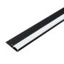 Hliníkový LED ukončovací profil 4,5 mm pre stenové panely Čierny Mat – 2,9 m