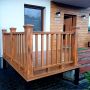 Balustrada kompozytowa Teak 157 x 113 cm (2 słupki)
