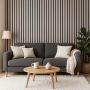 Lamele ścienne akustyczne na filcu Dąb Sonoma 2,1 x 30,5 cm – dł. 2,7 m