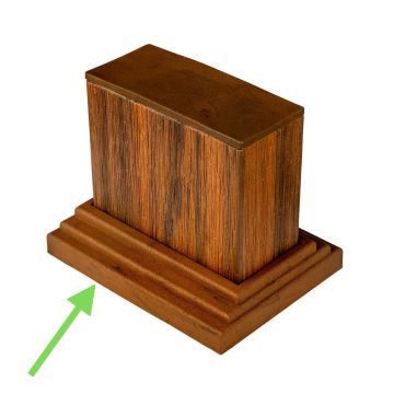 Upevňovací prvok pre dekoratívne profily Premium Teak 9 x 4 cm
