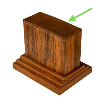 Krytka pre dekoratívne profily Premium Teak 9 x 4 cm