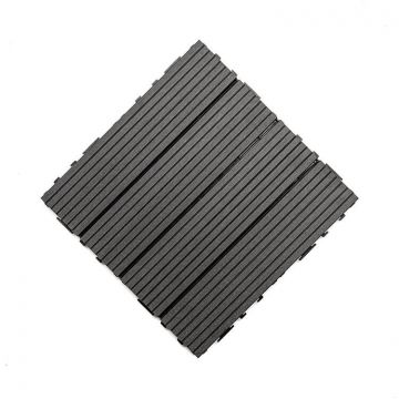 Kompozitná Terasová Dlaždica Standard Antracit 30 x 30 x 2,5 cm