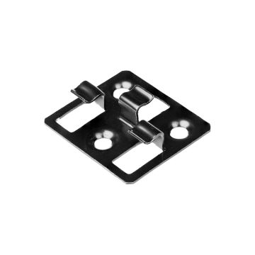 Nerezový montážny klip pre terasovú dosku Solid XL + skrutka – 50 ks