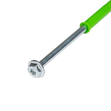 Rozperná rámová hmoždinka 10x300 mm + skrutka TORX s tanierovou hlavou 7x300 mm – 1 ks