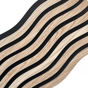 Akustické lamely na filci S-Line Dub Prírodný Dyha 2,1 x 30,5 cm – 2,7 m