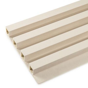 Dekoratívny Lamelový Panel Ecru Brokát 2,4 × 16,8 cm – 2,7 m