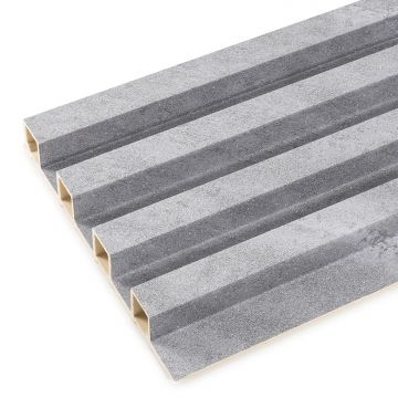 Dekoratívny Lamelový Panel Sivá Brokát 2,4 × 16,8 cm – 2,7 m Dekoratívny Lamelový Panel Sivá Brokát 2,4 × 16,8 cm – 2,7 m