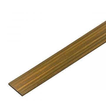 Plochá kompozitná lišta Premium Zlatý Dub 70x10 mm – 2,9 m
