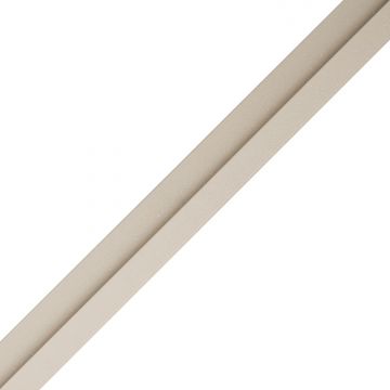 Koncová lamelová lišta Brokát Ecru 2,4 x 4,3 cm – 2,7 m
